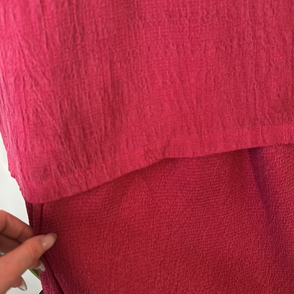 CITY WEAR | Vintage Elegant Burgendy Rayon Women's Skirt Set - Picture 8 of 16